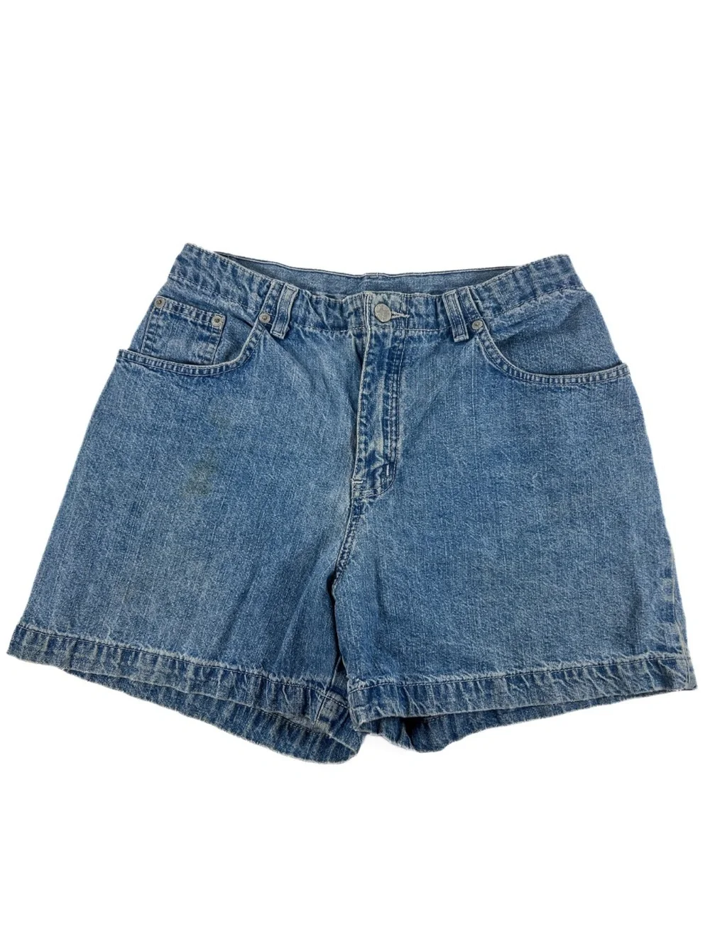 Vintage 1999 Faded Glory Denim Mom Shorts Womens 10 High Rise 100% Cotton